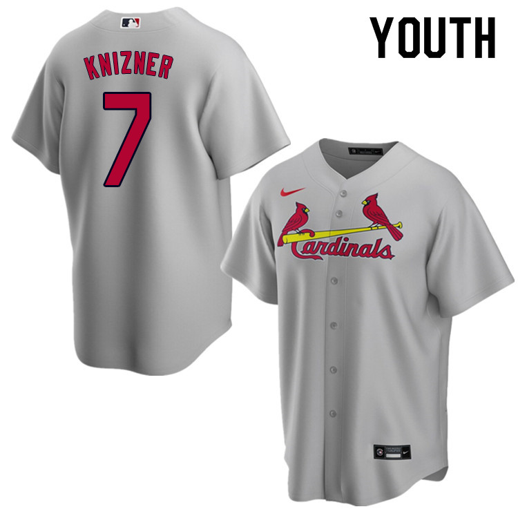 Nike Youth #7 Andrew Knizner St.Louis Cardinals Baseball Jerseys Sale-Gray
